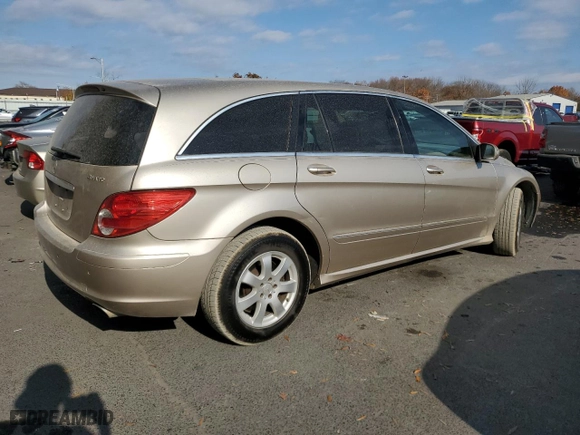 2007 Mercedes-Benz R-Class 3.5L with VIN 4JGCB65E67A059892, listed as a Copart auction lot 79812614 with 186,437 mi miles and Clean Title. Bid and sale history available at carsss.com. Image 3.