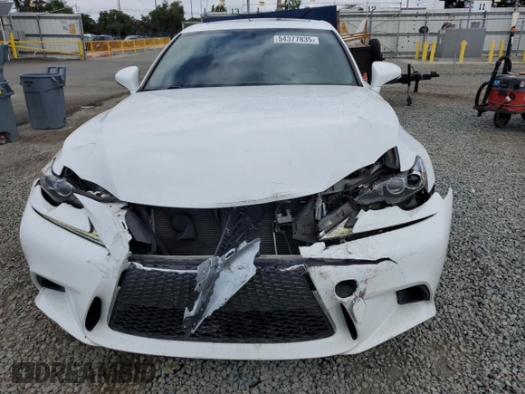 2016 Lexus IS 200t with VIN JTHBA1D24G5036602, listed as a Copart auction lot 54377835 with 83,380 mi miles and Salvage title. Bid and sale history available at DreamBid. Image 5.