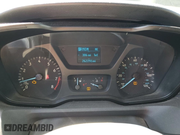 2015 Ford Transit Cargo with VIN 1FTNE1YM9FKB27413, listed as a Copart auction lot 53175155 with 262,291 mi miles and Salvage Title. Bid and sale history available at carsss.com. Image 9.