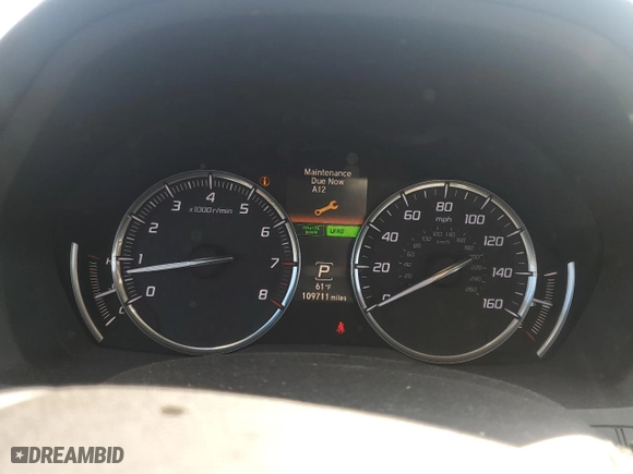 2016 Acura MDX w/Tech with VIN 5FRYD3H41GB009395, listed as a Copart auction lot 51037305 with 109,711 mi miles and Clean Title. Bid and sale history available at carsss.com. Image 9.