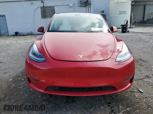 2022 Tesla Model Y Performance with VIN 7SAYGDEF6NF337996, listed as a Copart auction lot 56039515 with 16,468 mi miles and Salvage title. Bid and sale history available at DreamBid. Image 10.
