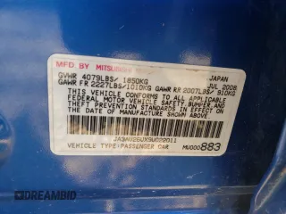 2009 Mitsubishi Lancer ES with VIN JA3AU26UX9U022011, listed as a Copart auction lot 74943964 with 129,312 mi miles and Salvage Title. Bid and sale history available at DreamBid. Image 13.
