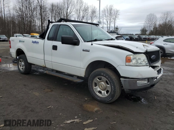2004 Ford F-150 XL with VIN 1FTRF14W24NA80971, listed as a Copart auction lot 48242325 with 150,293 mi miles and Salvage Title. Bid and sale history available at DreamBid. Image 4.