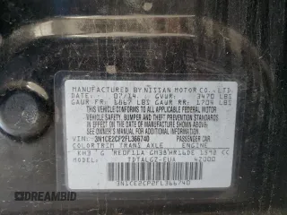 2015 Nissan Note SV with VIN 3N1CE2CP2FL366740, listed as a Copart auction lot 62076355 with 152,784 mi miles and Salvage title. Bid and sale history available at DreamBid. Image 14.
