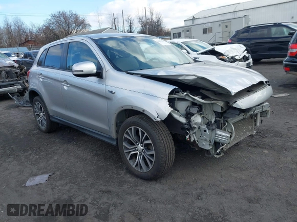 2018 Mitsubishi Outlander Sport ES 2.0 with VIN JA4AR3AU9JZ004584, listed as a IAAI auction lot 40803582 with 91,783 mi miles. Bid and sale history available at carsss.com. Image 1.