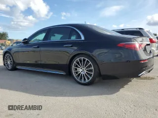 2024 Mercedes-Benz S 580e with VIN W1K6G6KB9RA287889, listed as a Copart auction lot 79701824 with 165 mi miles and Salvage Title. Bid and sale history available at DreamBid. Image 2.