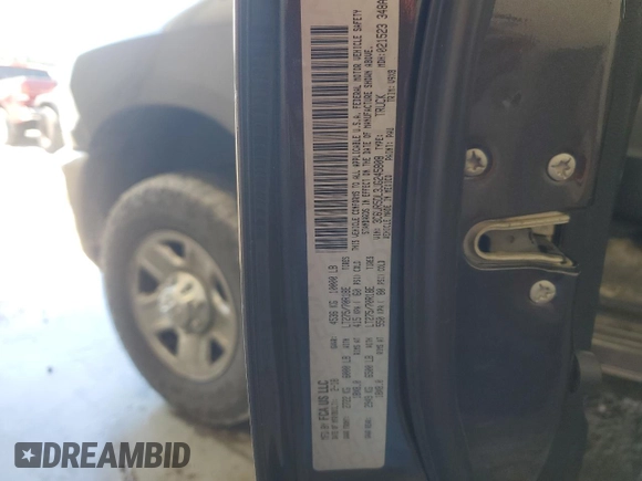 2018 Ram 2500 SLT with VIN 3C6UR5DL3JG245808, listed as a Copart auction lot 55482055 with 158,221 mi miles and Salvage title. Bid and sale history available at DreamBid. Image 12.