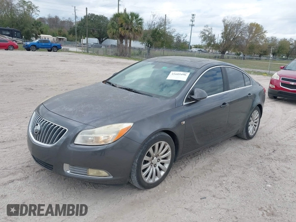 2011 Buick Regal CXL Turbo TO2 with VIN W04GW5EV0B1107958, listed as a IAAI auction lot 41609496 with Not Provided miles. Bid and sale history available at carsss.com. Image 2.