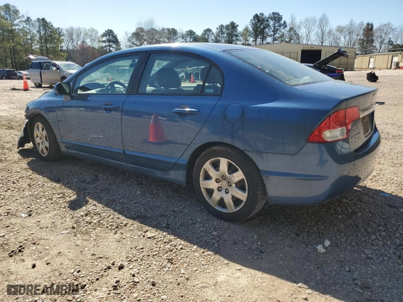 2009 Honda Civic Sdn LX with VIN 19XFA16509E009284, listed as a Copart auction lot 50600875 with 106,261 mi miles and Salvage Title. Bid and sale history available at carsss.com. Image 2.