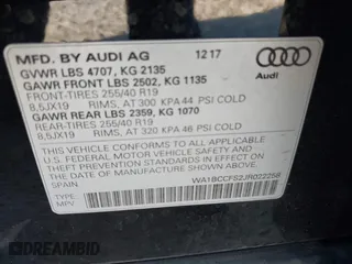 2018 Audi Q3 Premium with VIN WA1BCCFS2JR022258, listed as a IAAI auction lot 41845179 with 80,297 mi miles. Bid and sale history available at carsss.com. Image 9.