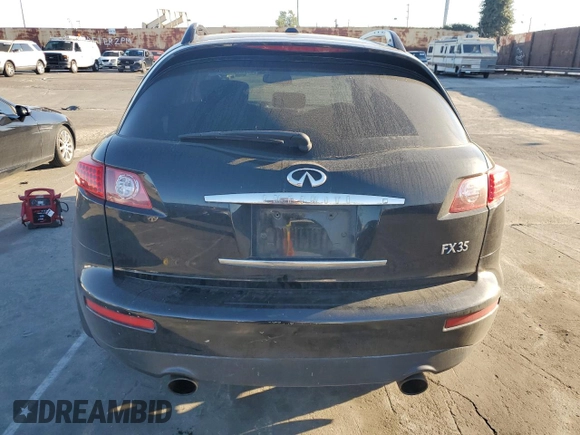 2006 Infiniti FX z VIN JNRAS08W46X203108, wystawiony jako Copart lot #46704545 z przebiegiem 150 293 mil mil oraz Szkoda całkowita • Salvage title. Historia ofert i sprzedaży dostępna na DreamBid. Obrazek 6.