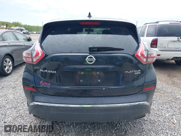 2016 Nissan Murano S z VIN 5N1AZ2MH9GN171490, wystawiony jako IAAI lot #42155605 z przebiegiem 234 183 mil mil oraz . Historia ofert i sprzedaży dostępna na DreamBid. Obrazek 16.