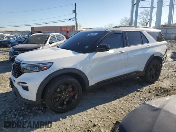 2021 Ford Explorer ST z VIN 1FM5K8GC3MGA36532, wystawiony jako Copart lot #85078064 z przebiegiem 39 856 mil mil oraz Szkoda całkowita • Salvage title. Historia ofert i sprzedaży dostępna na DreamBid. Obrazek 1.