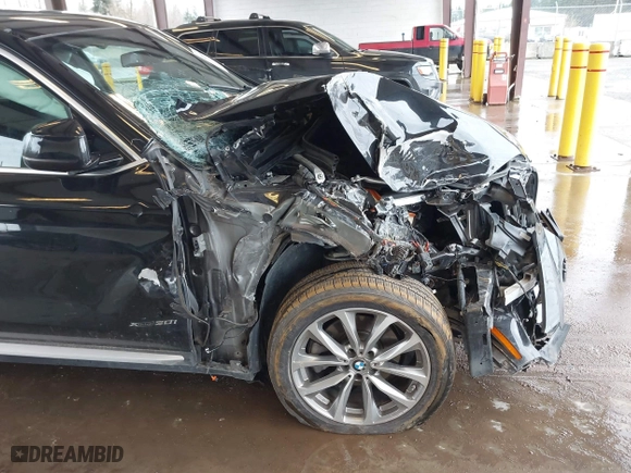 2018 BMW X3 xDrive30i with VIN 5UXTR9C58JLC76989, listed as a IAAI auction lot 41852158 with 76,202 mi miles. Bid and sale history available at carsss.com. Image 6.