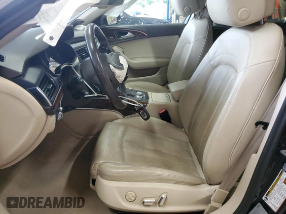 2016 Audi A6 Prestige with VIN WAUHGAFC7GN130843, listed as a Copart auction lot 58635415 with 94,489 mi miles and Salvage title. Bid and sale history available at DreamBid. Image 7.