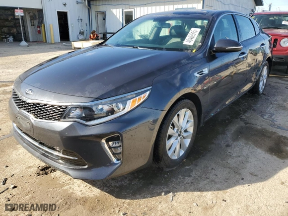 2018 Kia Optima LX with VIN 5XXGT4L36JG240768, listed as a Copart auction lot 48402515 with 53,408 mi miles and Salvage Title. Bid and sale history available at carsss.com. Image 1.