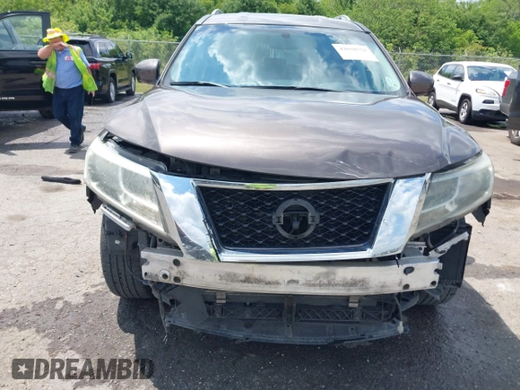 2015 Nissan Pathfinder SL with VIN 5N1AR2MNXFC689849, listed as a IAAI auction lot 42038551 with 165,019 mi miles and . Bid and sale history available at DreamBid. Image 6.