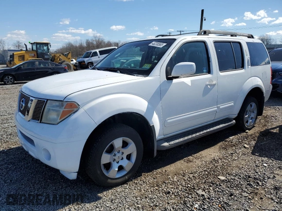 2007 Nissan Pathfinder SE with VIN 5N1AR18W27C608017, listed as a Copart auction lot 48238565 with 153,722 mi miles and Salvage Title. Bid and sale history available at carsss.com. Image 1.
