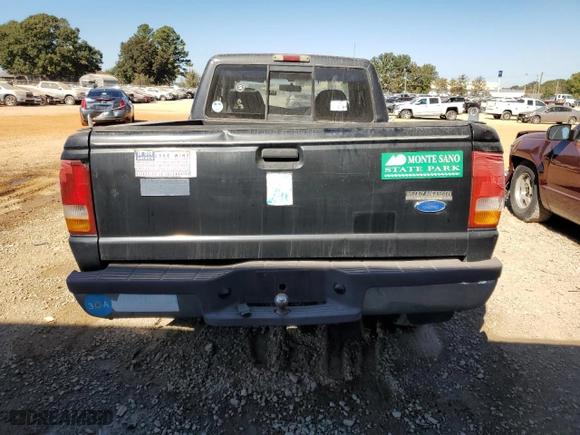 1995 Ford Ranger Splash with VIN 1FTCR14X2STA61772, listed as a Copart auction lot 77033104 with 129,784 mi miles and Salvage Title. Bid and sale history available at carsss.com. Image 6.