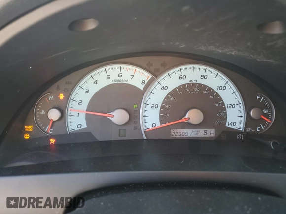 2011 Toyota Camry LE with VIN 4T1BF3EK3BU156012, listed as a Copart auction lot 48795875 with 223,891 mi miles and Salvage Title. Bid and sale history available at DreamBid. Image 9.