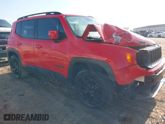 2017 Jeep Renegade Latitude with VIN ZACCJABBXHPF46907, listed as a IAAI auction lot 41503488 with 94,290 mi miles and . Bid and sale history available at carsss.com. Image 1.