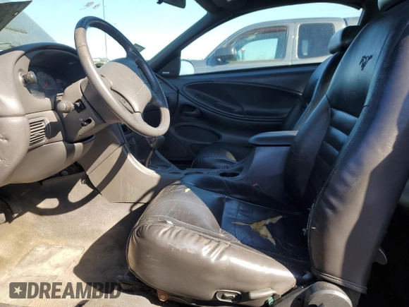2002 Ford Mustang GT Deluxe with VIN 1FAFP42X02F222566, listed as a Copart auction lot 46365355 with 0 mi miles and Salvage Title. Bid and sale history available at carsss.com. Image 7.