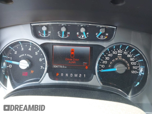 2013 Ford F-150 XL with VIN 1FTFW1ETXDFC78098, listed as a IAAI auction lot 42157142 with 104,778 mi miles and . Bid and sale history available at DreamBid. Image 7.