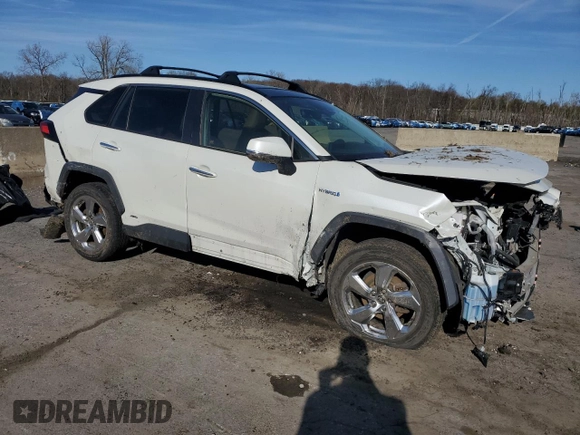 2020 Toyota RAV4 Hybrid Limited with VIN JTMD6RFV5LD006851, listed as a Copart auction lot 53715355 with 62,523 mi miles and Salvage Title. Bid and sale history available at carsss.com. Image 4.
