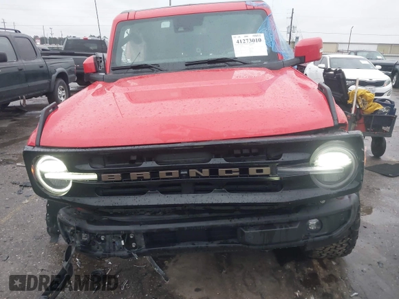 2023 Ford Bronco with VIN 1FMDE5CP3PLB32344, listed as a IAAI auction lot 41273010 with 25,220 mi miles. Bid and sale history available at carsss.com. Image 12.