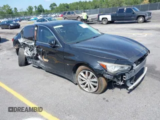 2015 Infiniti Q50 Premium with VIN JN1BV7AR0FM407577, listed as a IAAI auction lot 40191466 with 94,239 mi miles. Bid and sale history available at carsss.com. Image 1.