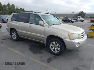 2001 Toyota Highlander with VIN JTEHF21A910003884, listed as a IAAI auction lot 42873410 with 168,333 mi miles and . Bid and sale history available at DreamBid. Image 1.