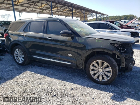 2022 Ford Explorer King Ranch with VIN 1FM5K7LC4NGA71016, listed as a Copart auction lot 76548944 with 60,231 mi miles and Salvage Title. Bid and sale history available at carsss.com. Image 4.