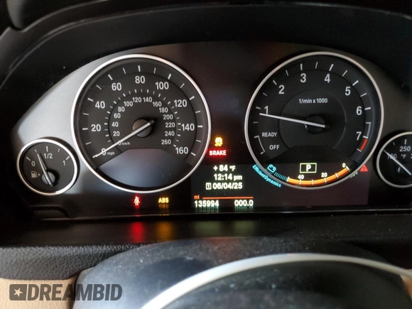 2014 BMW 4 Series 428i with VIN WBA3N3C55EF711010, listed as a Copart auction lot 59377495 with 135,994 mi miles and Salvage title. Bid and sale history available at DreamBid. Image 9.