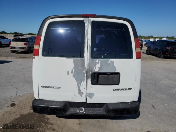 2003 Chevrolet Express Cargo Van with VIN 1GCFG15X031106612, listed as a Copart auction lot 48154145 with 256,352 mi miles and Salvage Title. Bid and sale history available at carsss.com. Image 6.
