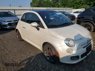 2012 FIAT 500 Sport with VIN 3C3CFFBR7CT310541, listed as a Copart auction lot 58849675 with 107,427 mi miles and Salvage title. Bid and sale history available at DreamBid. Image 4.