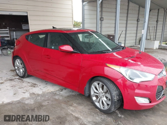 2013 Hyundai Veloster w/Gray Int with VIN KMHTC6AD4DU092345, listed as a IAAI auction lot 41382227 with 134,621 mi miles. Bid and sale history available at carsss.com. Image 1.