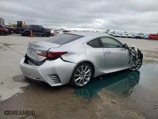 2015 Lexus RC 350 with VIN JTHHE5BC5F5002359, listed as a Copart auction lot 51528635 with 104,529 mi miles and Salvage Title. Bid and sale history available at carsss.com. Image 3.