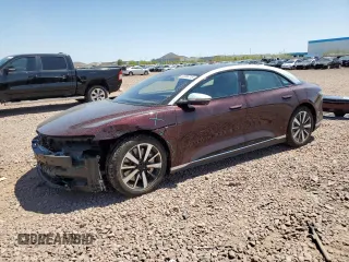 2022 Lucid Air Grand Touring with VIN 50EA1GBA3NA003973, listed as a Copart auction lot 52396715 with 58,351 mi miles and Salvage Title. Bid and sale history available at carsss.com. Image 1.