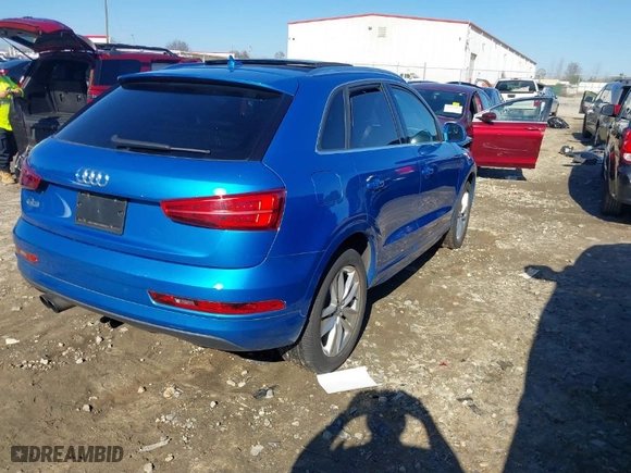 2016 Audi Q3 Premium Plus with VIN WA1BFCFS9GR013895, listed as a IAAI auction lot 41501516 with 79,866 mi miles. Bid and sale history available at carsss.com. Image 4.