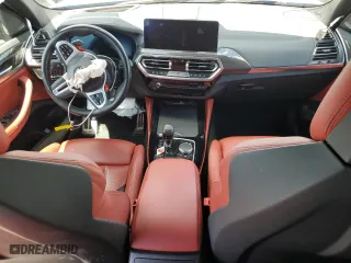 2022 BMW X3 M with VIN 5YM13EC09N9L69499, listed as a Copart auction lot 48758124 with 0 mi miles. Bid and sale history available at carsss.com. Image 8.