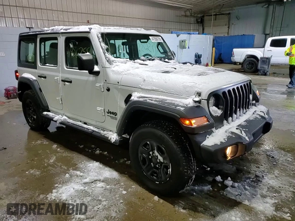 2021 Jeep Wrangler Unlimited Sport with VIN 1C4HJXDG4MW821718, listed as a Copart auction lot 41956755 with 30,615 mi miles and Salvage title. Bid and sale history available at DreamBid. Image 11.