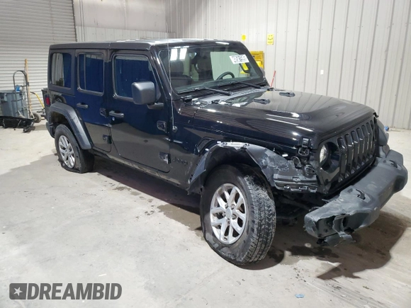 2023 Jeep Wrangler Sport S with VIN 1C4HJXDN6PW702300, listed as a Copart auction lot 48581595 with 41,857 mi miles and Clean Title. Bid and sale history available at DreamBid. Image 4.