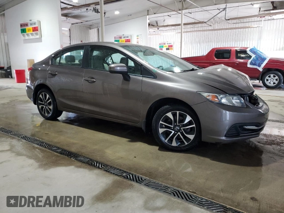 2014 Honda Civic Sedan LX with VIN 19XFB2F55EE218663, listed as a Copart auction lot 54677245 with 131,723 mi miles and Salvage Title. Bid and sale history available at carsss.com. Image 4.