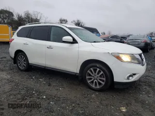 2015 Nissan Pathfinder SV with VIN 5N1AR2MM5FC623751, listed as a Copart auction lot 81736614 with 208,308 mi miles and Salvage title. Bid and sale history available at DreamBid. Image 4.