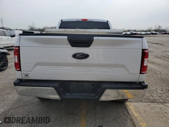 2020 Ford F-150 XL with VIN 1FTFW1E52LKE09080, listed as a Copart auction lot 54144725 with 153,422 mi miles and Clean Title. Bid and sale history available at carsss.com. Image 6.