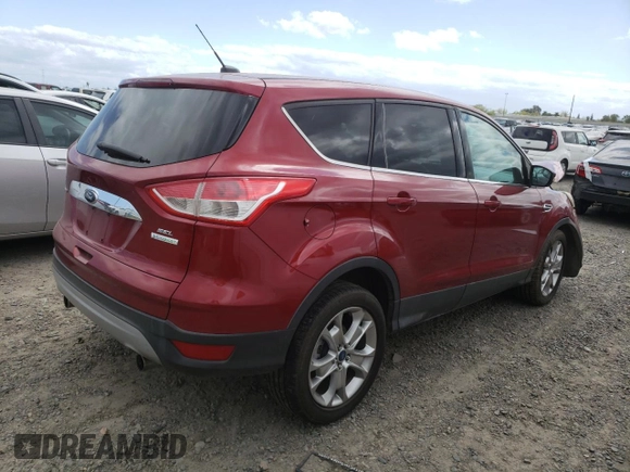 2013 Ford Escape SEL with VIN 1FMCU0HX5DUA81302, listed as a Copart auction lot 50839595 with 161,151 mi miles and Salvage title. Bid and sale history available at DreamBid. Image 3.
