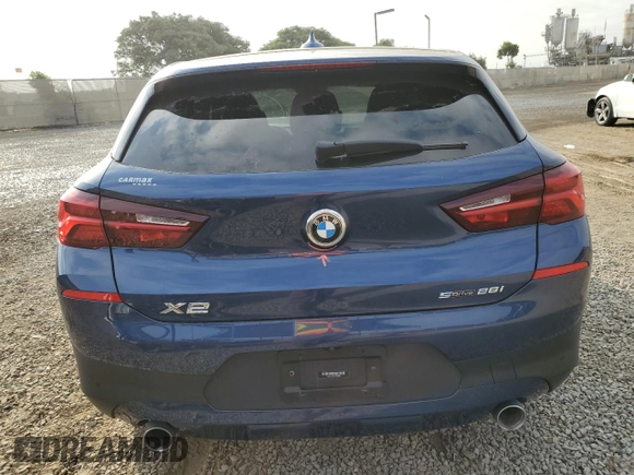 2022 BMW X2 sDrive28i with VIN WBXYH9C08N5T69987, listed as a Copart auction lot 71108184 with 44,169 mi miles and Salvage Title. Bid and sale history available at carsss.com. Image 6.