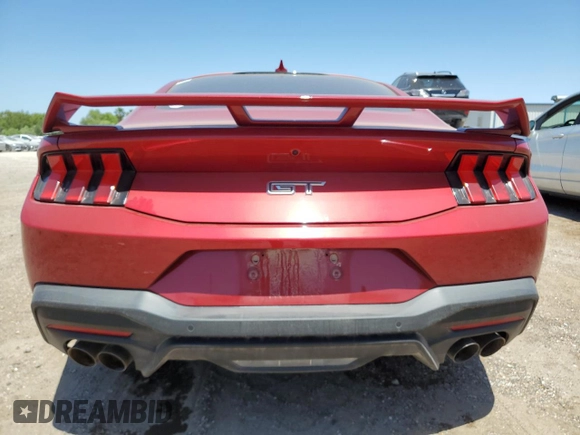 2024 Ford Mustang GT с VIN 1FA6P8CF0R5431139, выставлен на аукционе Copart как лот 53158615 с пробегом 3 119 миль миль и Списание • Salvage title. История ставок и продаж доступна на DreamBid. Изображение 6.