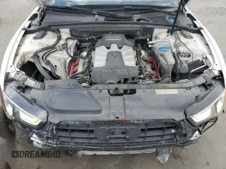 2014 Audi S5 Prestige with VIN WAUVGAFH7EN005272, listed as a Copart auction lot 51123045 with 113,937 mi miles and Salvage Title. Bid and sale history available at carsss.com. Image 12.