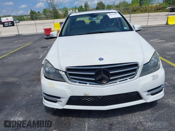 2014 Mercedes-Benz C 250 Sport with VIN WDDGF4HB0EG255701, listed as a IAAI auction lot 42213602 with 107,102 mi miles and . Bid and sale history available at carsss.com. Image 6.